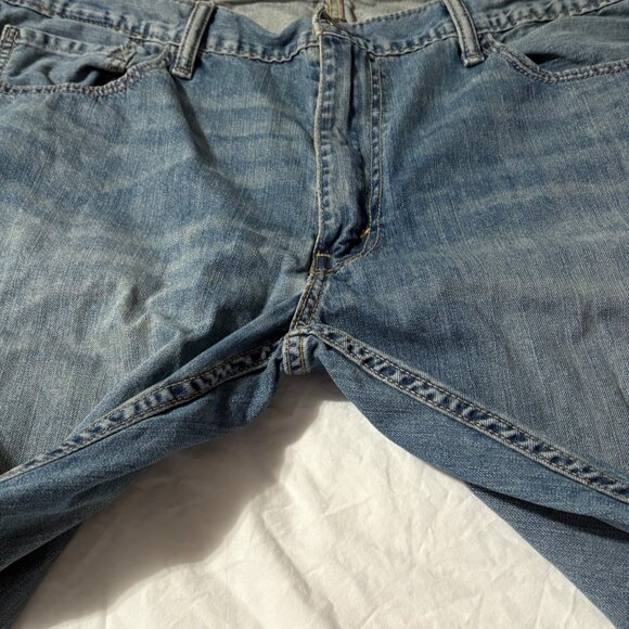 Levis 505 Regular Fit Mens Jeans W40 L32 Light Wash 100% Cotton Denim Straight L - Picture 5 of 11